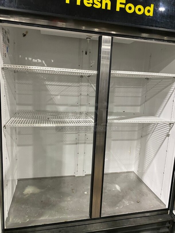 True 2 Door Reach In Cooler Merchandiser! With View Through Doors! With Poly Coated Racks! Model: GDM49 SN: 5337959 115V 1PH - Image 6 of 10