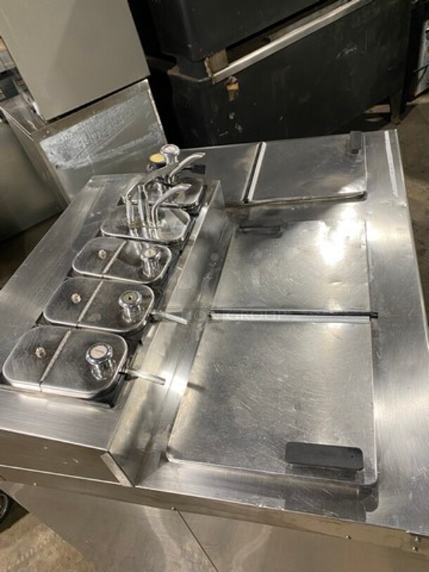 Master Bilt Commercial Ice Cream Dipping Cabinet/ Dessert Station! With Topping Rail! All Stainless Steel! Model: FLR60SE 115/208/230V - Image 5 of 11