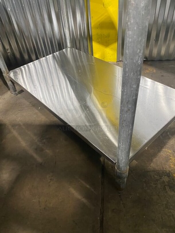 All Stainless Steel Commercial Prep Table! With Right Side Sink! With Water Dispenser! With Underneath Storage Space! On Legs! - Image 7 of 8