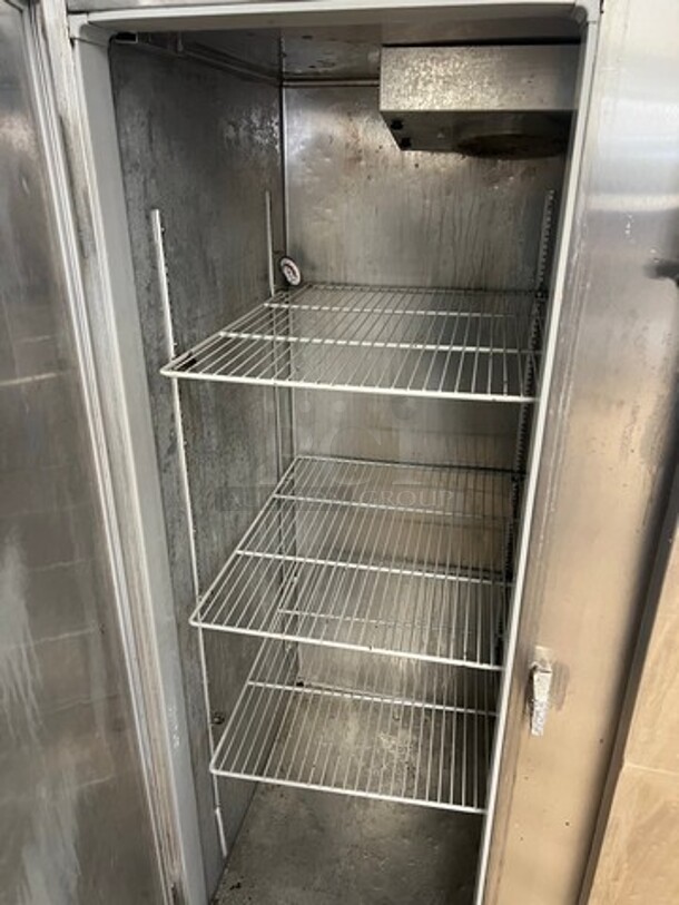 Continental Commercial 2 Door Reach In Freezer! With Poly Coated Racks! Solid Stainless Steel! On Casters! WORKING WHEN REMOVED! Model: 2F SN: 132A9665 115V 60HZ 1 Phase - Image 3 of 8