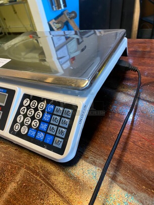 Commercial Countertop Food Portioning/ Pricing Scale! WORKING WHEN REMOVED! - Image 2 of 6