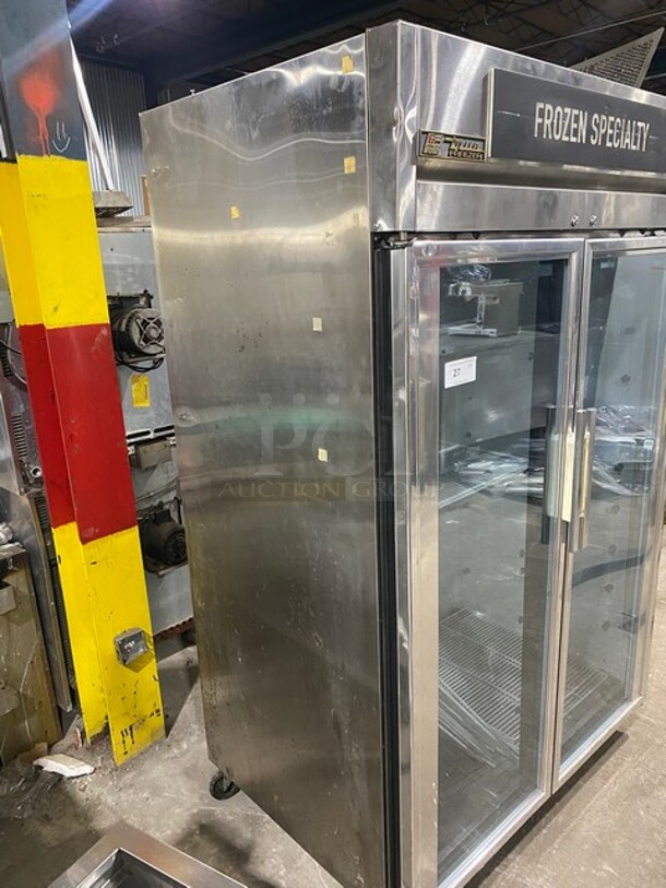 True 2 Door Reach In Cooler Merchandiser! With View Through Doors! With Poly Coated Racks! Model: TA2F2G 208-230V 1PH - Image 4 of 9