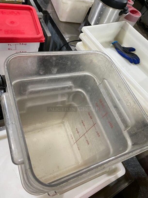 Cambro Clear Poly 22QT Food Container! 3x Your Bid! - Image 2 of 4