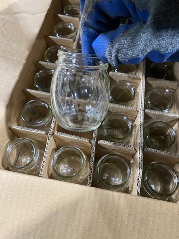 NEW! IN THE BOX! Table Craft Cheese Shakers! Glass With Chrome Tops! - Image 4 of 6