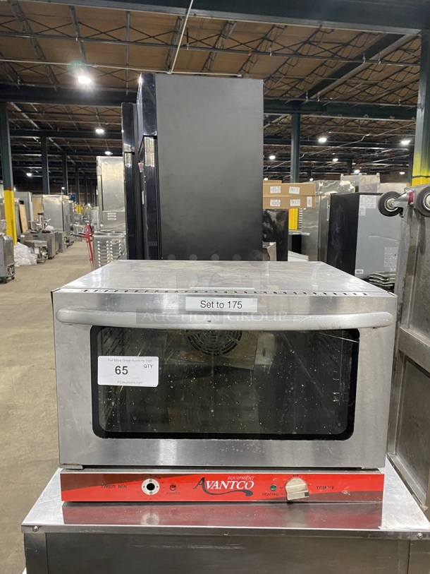 AVANTCO Commercial 1/2 Size Convection Oven! All Stainless Steel! Model:177CO16-120 120V 1Ph! 
 - Image 1 of 8
