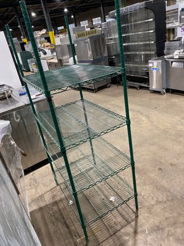 Metro 4 Tier Shelf! On Legs! BUYER MUST DISMANTLE! PCI CANNOT DISMANTLE FOR SHIPPING! PLEASE CONSIDER FREIGHT CHARGES! - Image 3 of 5