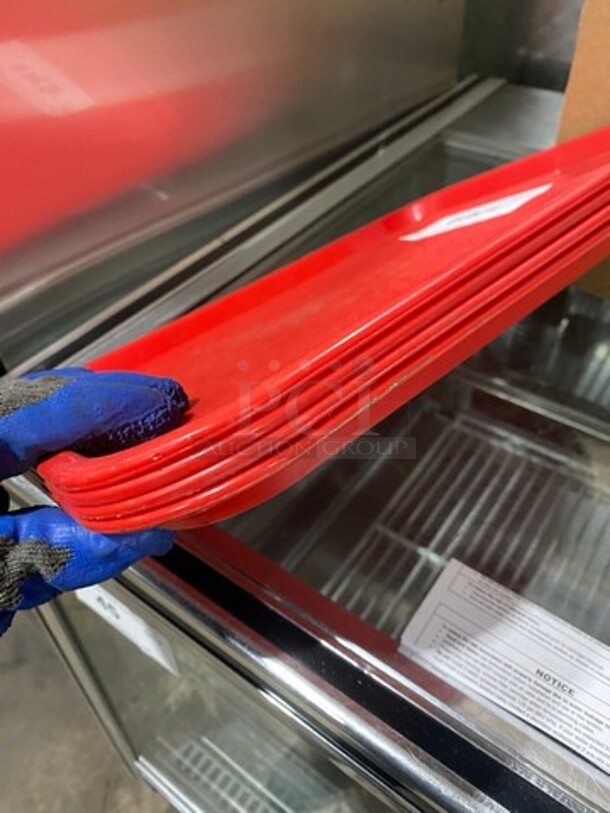 Carlisle Red Poly Food Serving Trays! - Image 4 of 4