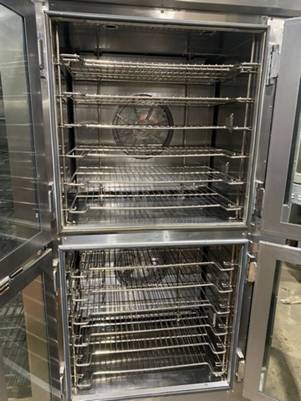 AMAZING! BEAUTIFUL!  Doyon Commercial Electric Powered Baking Oven And Proofer Oven Combo! With Steam Injection! With View Through Doors! With Metal Oven Racks! All Stainless Steel! On Casters! WORKING WHEN REMOVED! Model: JAOP12SL SN: 588350001212 208V 60HZ 3 Phase - Image 7 of 11