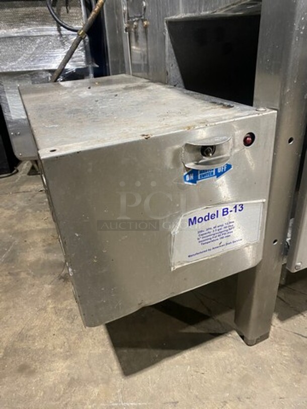 ADS High Temp Upright Pass Through Dishwasher! Model HT25! With Hot Water Booster! Model B13! All S.S.! On Legs!  - Image 6 of 9