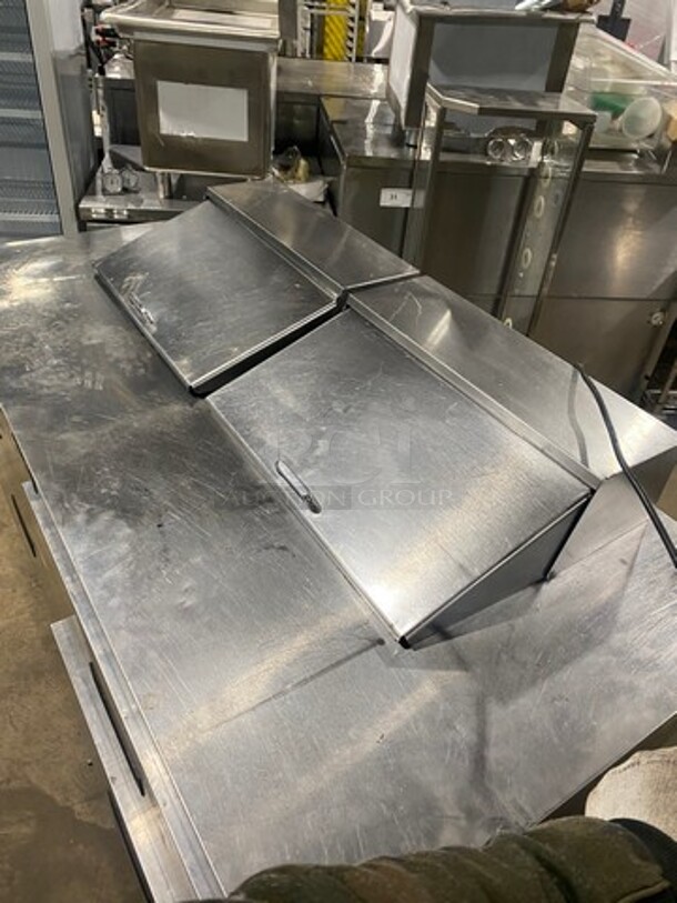 Delfied Stainless Steel Commercial Sandwich Salad Prep Table Bain Marie! With 4 Drawers! On Commercial Castors!   - Image 11 of 11
