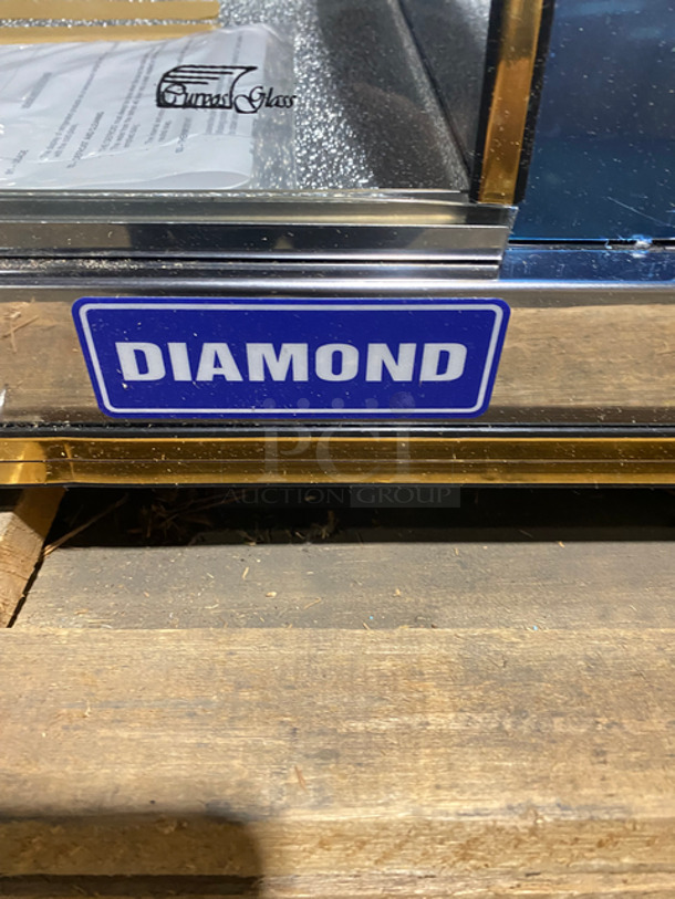 AWESOME! MUST HAVE! BRAND NEW! IN THE BOX! Diamond Commercial Countertop Refrigerated Sushi Display Case Merchandiser! With Curved Glass! Stainless Steel Body! On Small Legs! Model: GVRB160 - Image 5 of 8