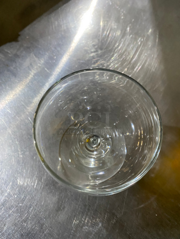 1 Crate Of Small Round Wine Glasses! Perfect For Mini Margaritas! 1 Crate Of Small Round Glass Cups! Perfect For Shots! Includes Poly Crates! 2x Your Bid! - Image 3 of 6
