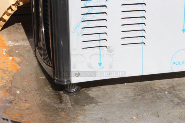 BRAND NEW SCRATCH & DENT! Carnival King RBD5G2 Double 5 Gallon Bowl Refrigerated Beverage Dispenser - 120V. S/N: 24032293 Out of original packaging. Back leg is bent. - Image 6 of 7