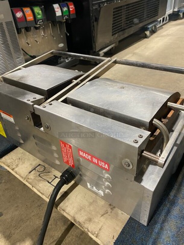 Lang Star Stainless Steel Commercial Countertop Electric Powered Double Panini Press! With Flat Press! - Image 3 of 9