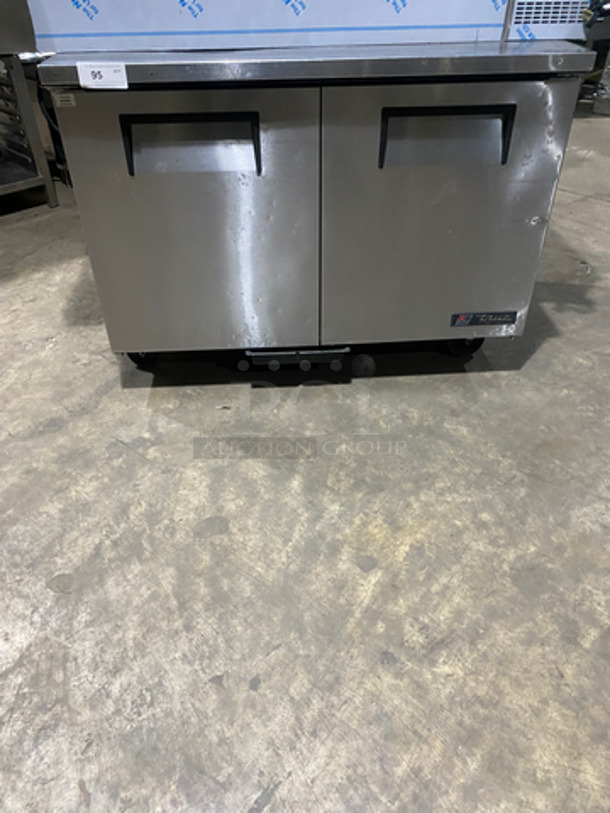 True Commercial 2 Door Lowboy/Worktop Freezer! With Poly Coated Racks! All Stainless Steel! On Casters! Model: TUC48F SN: 7901919 115V 60HZ 1 Phase - Image 1 of 8