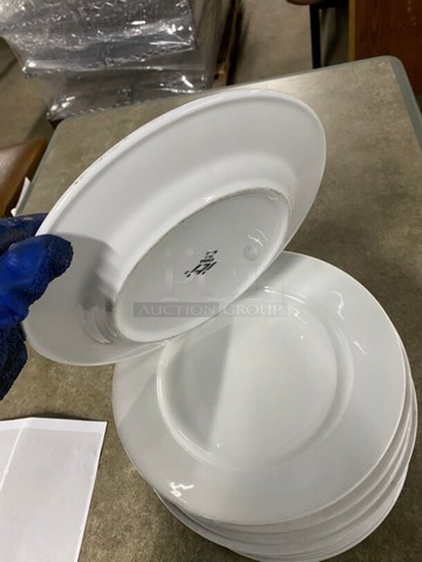 White Ceramic Serving Plates! 12x Your Bid! - Image 3 of 5