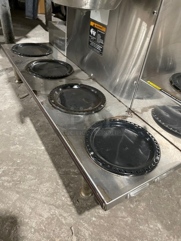 Bunn Commercial Stainless Steel Countertop Coffee Brewer! With 6 Warmers! With Hot Water Dispenser! On Legs! 120/208-240V 1 Phase! Model: AXIOM 0/6 TWIN! - Image 5 of 10