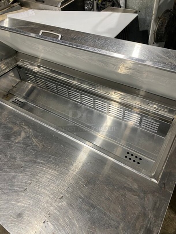 Everest Commercial Refrigerated Sandwich Prep Station! All Stainless Steel! On Casters! MODEL EPBNR2 SN:BPBNR216120066 115V 1PH - Image 5 of 9