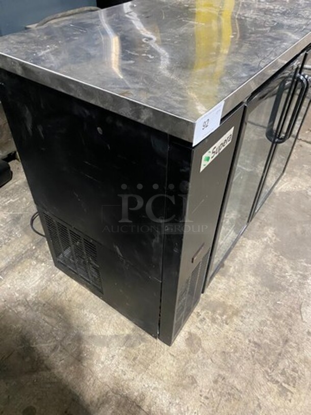 Supera 2 Glass Door Commercial Bar back cooler! MODEL BBC2448G SN:6236331315070207 115V  - Image 2 of 9