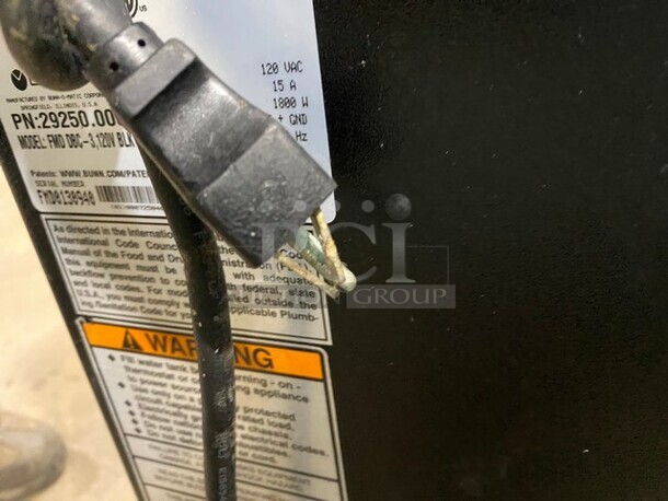 Bunn Commercial Countertop Hot Chocolate/ Hot Beverage Dispenser! All Stainless Steel! On Legs! Model: FMDDBC3 SN: FMD0130940 120/240V 60HZ 1 Phase - Image 7 of 7