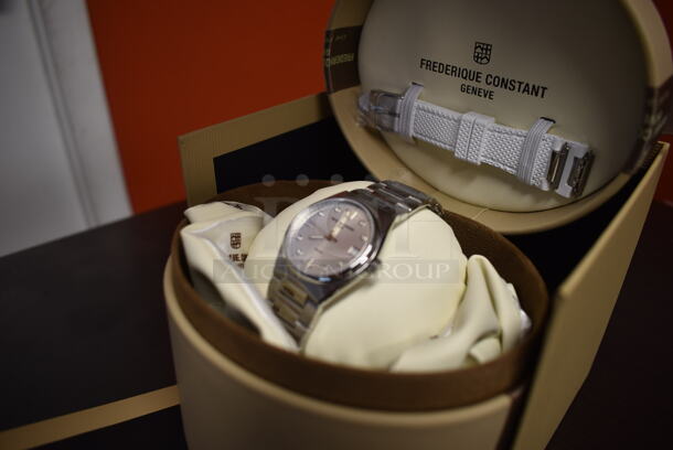 BRAND NEW IN BOX! Frederique Constant Lady Highlife Quartz FC-240SD2NH6B Watch w/ Extra Band - Image 2 of 5