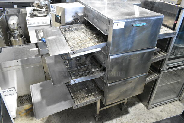 3 2018 Turbochef HhC2020 Stainless Steel Commercial Countertop Electric Powered Conveyor Rapid Cook Oven on Commercial Casters. 208/240 Volts, 1 Phase. 3 Times Your Bid! - Image 2 of 12
