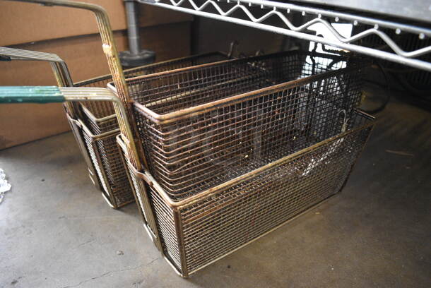 4 Metal Fry Baskets. 6x25x11. 4 Times Your Bid! - Image 2 of 3