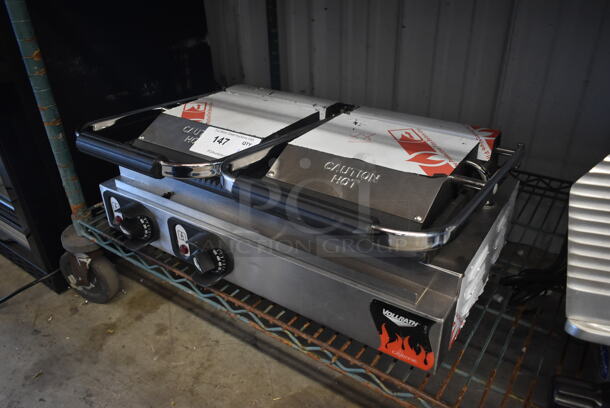 BRAND NEW SCRATCH AND DENT! Vollrath TSI8002 Stainless Steel Commercial Countertop Double Panini Press. 220 Volts, 1 Phase. - Image 2 of 6