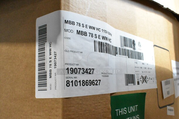 BRAND NEW IN CRATE! Micro Matic MBB 78 S E WW HC Stainless Steel Commercial 3 Door Back Bar Cooler. 115 Volts, 1 Phase. - Image 3 of 3