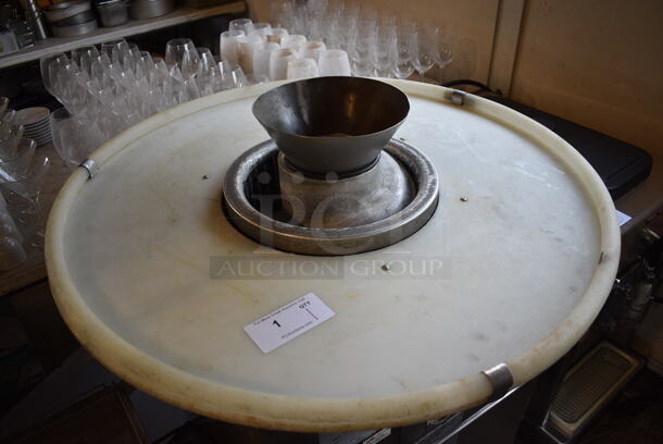 Round O Matic R-900 Stainless Steel Commercial Floor Style Dough Rounder on Commercial Casters. 115 Volts, 1 Phase. 39x39x45. Tested and Working! - Image 3 of 8