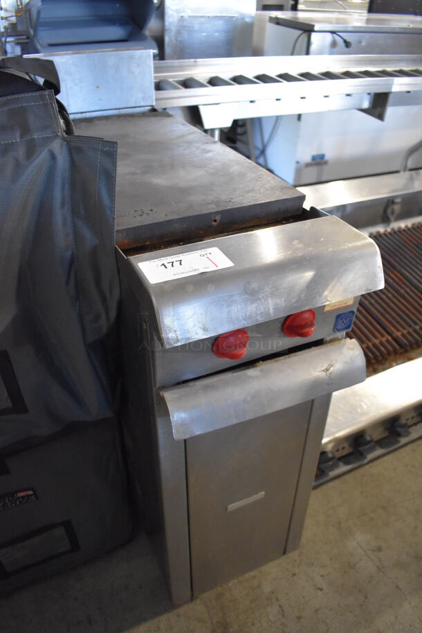 Vulcan Hart Stainless Steel Commercial Electric Powered Flat Top Griddle. 240 Volts, 3 Phase. 12x38x43 - Image 3 of 7