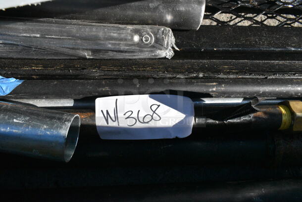 5 Metal Pieces to Direct Flow Gas Line Hook Up w Quick Release Connectors. 5 Times Your Bid!  - Image 2 of 3