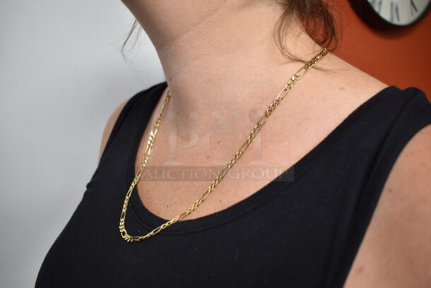 BRAND NEW! 24" 14K Yellow Gold Link Necklace - Image 2 of 4