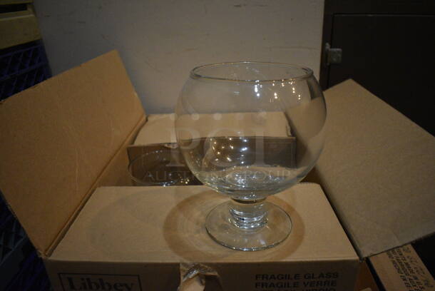 4 Boxes of 6 BRAND NEW Libbey 3408 Super Globe Glasses. 6x6x7. 4 Times Your Bid! (glass room - off of bar area) - Image 3 of 5