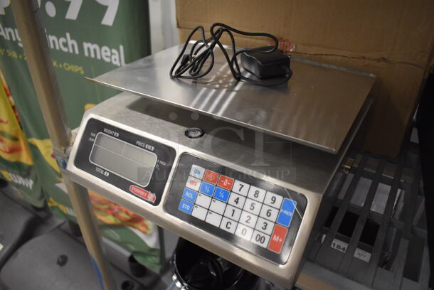 BRAND NEW IN BOX! Torrey L-PC-40L Stainless Steel Commercial Countertop Food Portioning Scale. 12x12x5. Tested and Working! - Image 2 of 6