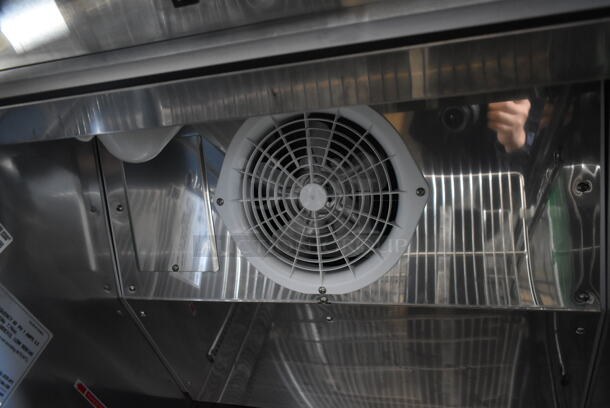 Turbo Air TSR-23SD Stainless Steel Commercial Single Door Reach In Cooler w/ Poly Coated Racks on Commercial Casters. 115 Volts, 1 Phase. Tested and Powers On But Does Not Get Cold - Image 6 of 7