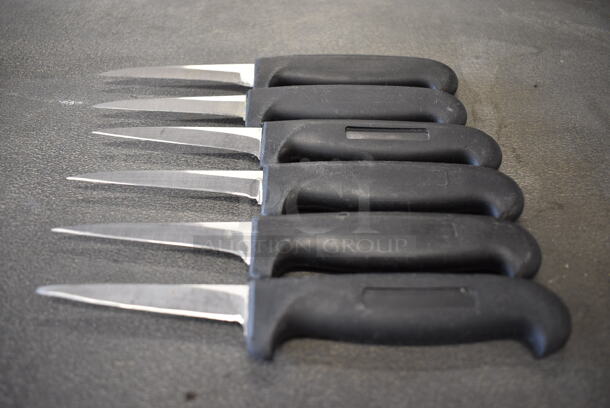 6 Sharpened Stainless Steel Paring Knives. Includes 7.5". 6 Times Your Bid! - Image 4 of 4