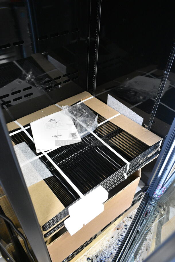 BRAND NEW SCRATCH AND DENT! 2024 True CVM-27-HC Metal Commercial Single Door Reach In Cooler Merchandiser w/ Poly Coated Racks. See Pictures for Broken Glass. 115 Volts, 1 Phase. Tested and Working! - Image 7 of 8