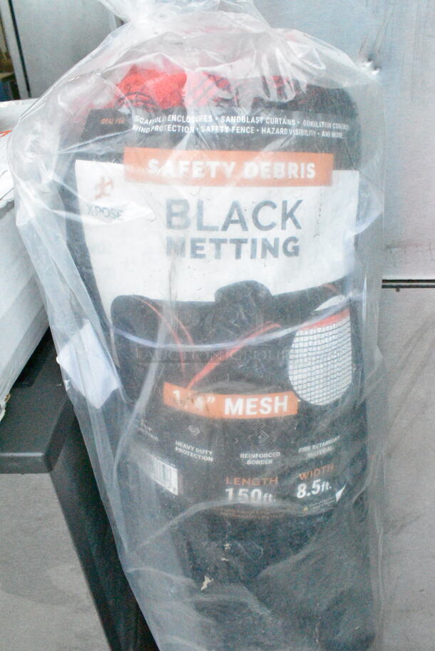 BRAND NEW! Black Netting. - Image 3 of 4