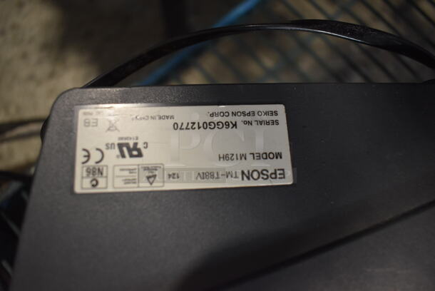 Micros 15" POS Monitor, Epson M129H Receipt Printer, Barcode Scanner, Credit Card Reader and Metal Cash Drawer. - Image 11 of 11