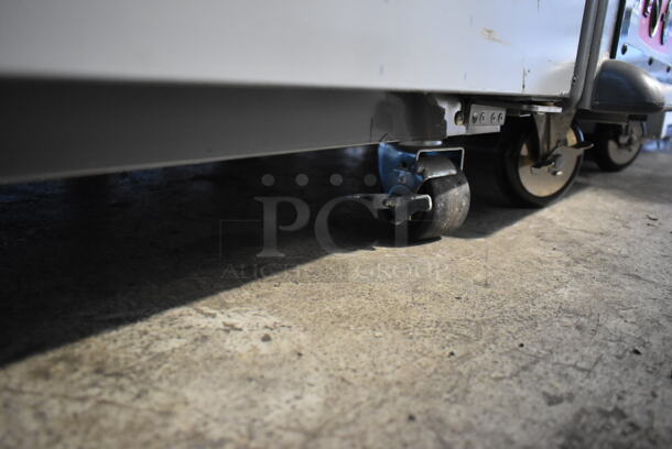 BRAND NEW SCRATCH AND DENT! 2016 Hoshizaki CR2S-HS Stainless Steel Commercial 4 Half Size Door Reach In Cooler on Commercial Casters. 115 Volts, 1 Phase. Tested and Working! - Image 10 of 10