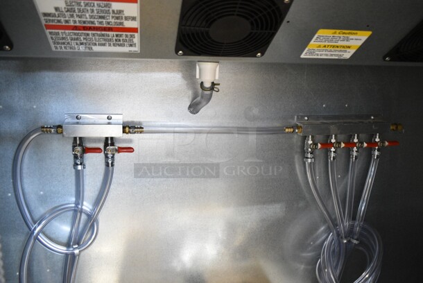 BRAND NEW SCRATCH AND DENT! Beverage Air DD78HC-1-B-069 (2) Triple Tap Kegerator Beer Dispenser - Black, (4) 1/2 Keg Capacity. 115 Volts, 1 Phase. Tested and Working! - Image 8 of 12