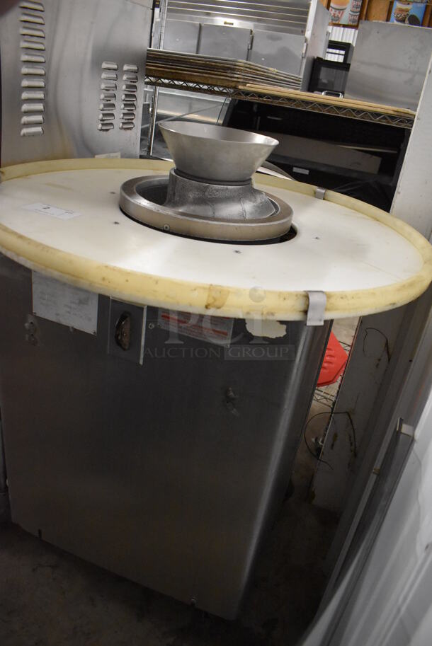 Round O Matic R-900 Stainless Steel Commercial Floor Style Dough Rounder on Commercial Casters. 115 Volts, 1 Phase. 37x37x44. Tested and Working! - Image 4 of 7