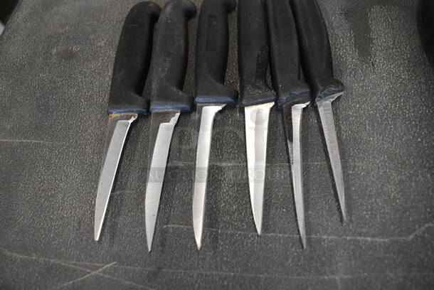 6 Sharpened Stainless Steel Paring Knives. Includes 7". 6 Times Your Bid! - Image 3 of 4