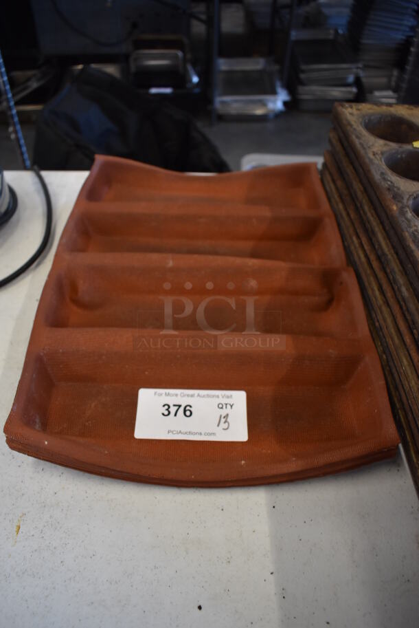 13 Orange Silform 5 Loaf Baking Pan Liners. 13x18x1. 13 Times Your Bid!