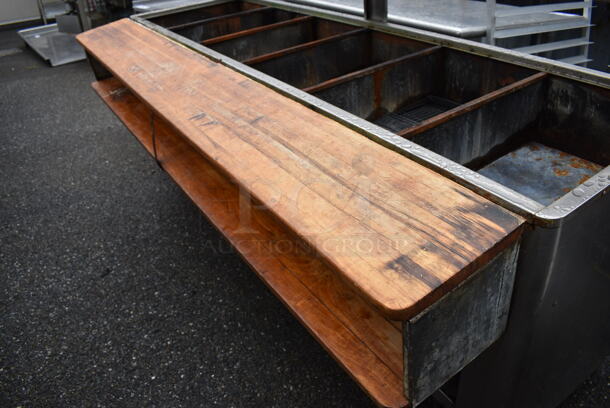 Stainless Steel Commercial 5 Well Steam Table w/ Over Shelf and Under Shelf. 87x25x48 - Image 8 of 8