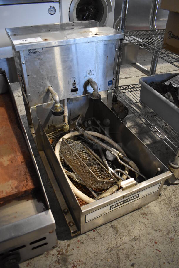 Pitco Matic P14 Stainless Steel Commercial Portable Fryer Oil Filtration System on Commercial Casters. 120 Volts, 1 Phase. 17x30x24 - Image 2 of 9