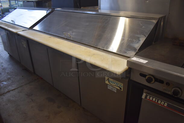 Avantco 178SCLM3 Stainless Steel Commercial Sandwich Salad Prep Table Bain Marie Mega Top on Commercial Casters. 115 Volts, 1 Phase. 70x32x47. Tested and Does Not Power On - Image 2 of 9