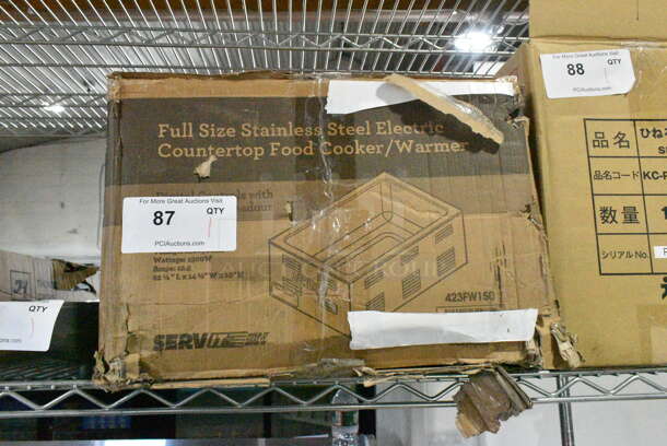 BRAND NEW SCRATCH AND DENT! ServIt 423FW150 12" x 20" Full Size Electric Countertop Food Warmer with Digital Controls. 120 Volts, 1 Phase.  - Image 2 of 3