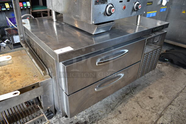 Continental D48GM Stainless Steel Commercial 2 Drawer Chef Base on Commercial Casters. 115 Volts, 1 Phase. Tested and Working! - Image 2 of 9